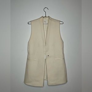 Helmut Lang crepe ivory vest size Small